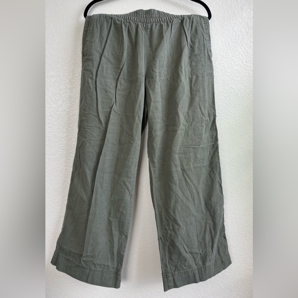 Old Navy Olive Linen Pants